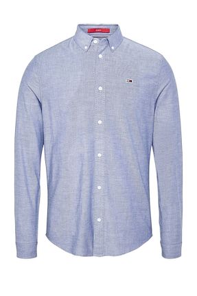 پیراهن آبی مردانه Fitted Tommy Jeans - کد 268307326