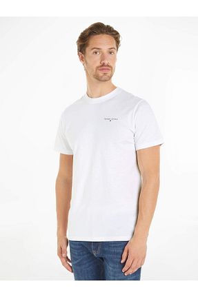 تیشرت طلائی مردانه یقه دوچرخه Tommy Hilfiger - کد 835638286
