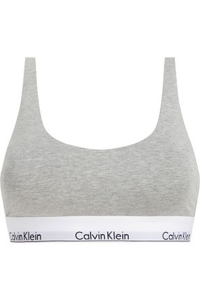 سوتین ورزشی طوسی زنانه پنبه ای Calvin Klein - کد 827738749