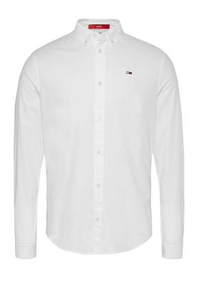 پیراهن سفید مردانه Fitted Tommy Jeans - کد 268320826