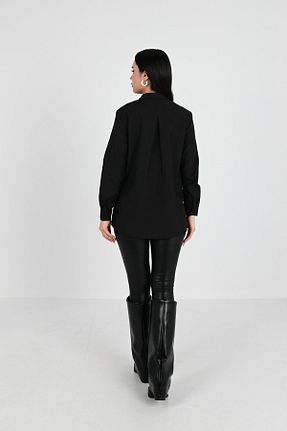 پیراهن مشکی زنانه اورسایز Koza Butik - کد 796485776
