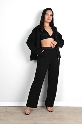 ست گرمکن مشکی زنانه %100 پنبه Koza Butik - کد 784279568