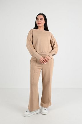ست گرمکن بژ زنانه پنبه ای Koza Butik - کد 782952905