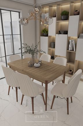 ست میز آشپزخانه بژ MDF DEREN HOME - کد 471068463