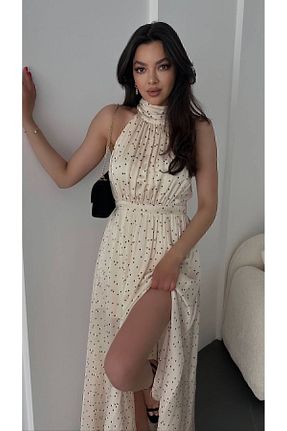 لباس بژ زنانه بافتنی KOSHKA BUTİK - کد 827050070