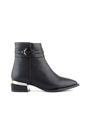 بوت / نیم بوت قهوه ای زنانه چرم مصنوعی Pierre Cardin - کد 857894162