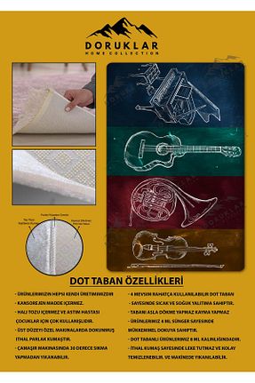 فرش بچه گانه رنگی پلی استر Doruklar Home Collection - کد 838495179