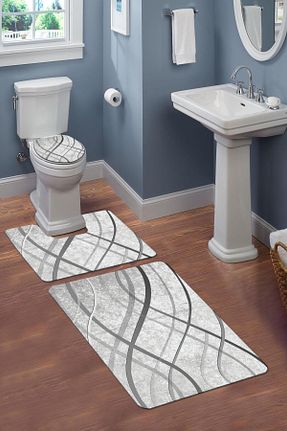 پادری حمام رنگی پلی استر Doruklar Home Collection - کد 840120692
