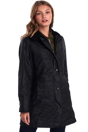 کاپشن مشکی زنانه پارچه Barbour - کد 47223192