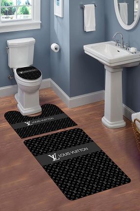 پادری حمام رنگی پلی استر Doruklar Home Collection - کد 843260806
