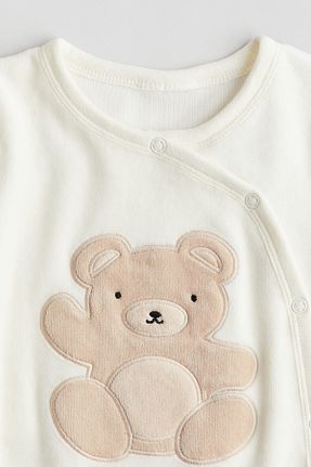 سرهمی خواب بژ بچه گانه پنبه ای H&M - کد 857904327