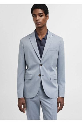 کت آبی مردانه اسلیم فیت MANGO Man - کد 814961730