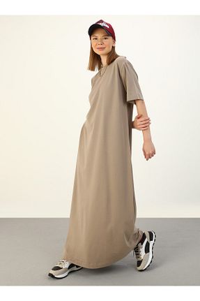 لباس حجاب قهوه ای زنانه رگولار Benin - کد 815850002