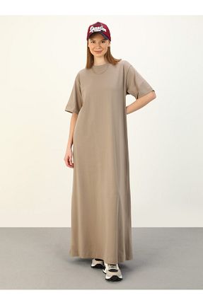 لباس حجاب قهوه ای زنانه رگولار Benin - کد 815850002