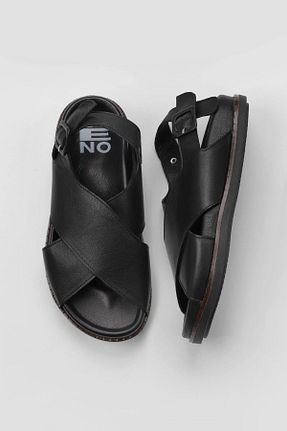 صندل مشکی زنانه پاشنه تخت Bueno Shoes - کد 774525073