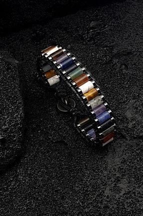 دستبند جواهر رنگی زنانه سنگ طبیعی Seven Art Jewelry - کد 304298600