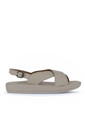 صندل بژ زنانه پاشنه پر Bueno Shoes - کد 774837258
