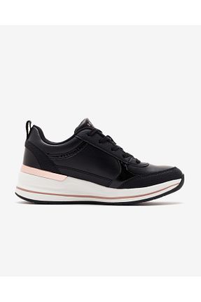 کفش اسنیکر مشکی زنانه بند دار Skechers - کد 803840737