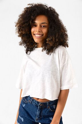 تیشرت سفید زنانه اورسایز Tshirthane - کد 784356496