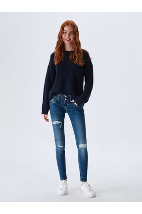 شلوار جین آبی زنانه پاچه تنگ Ltb - کد 780567771