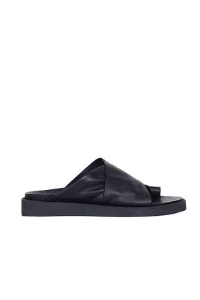دمپائی مشکی زنانه چرم خالص Bueno Shoes - کد 133083225