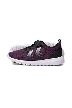کفش اسنیکر بنفش بچه گانه بند دار hummel - کد 36793969