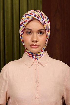 روسری صورتی پنبه پلی استر İpekhan - کد 859185218