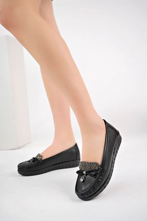 کفش پاشنه بلند پر مشکی زنانه پاشنه متوسط (5-9 سانتی متر) Gimeravm - کد 837486539
