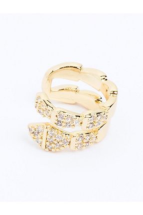 گوشواره جواهر طلائی فلزی Jimmy Key - کد 858102405