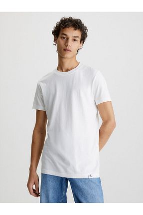 تیشرت سفید مردانه رگولار Calvin Klein - کد 793511238