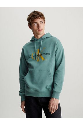 سوئیشرت آبی مردانه ساده Calvin Klein - کد 809263789