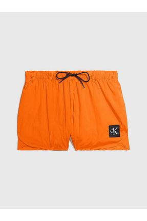 شلوارک ساحلی نارنجی مردانه پلی استر Calvin Klein - کد 795267614