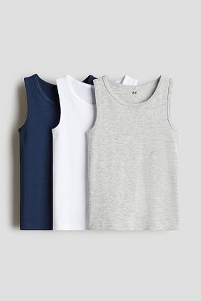 رکابی سرمه ای بچه گانه پنبه ای H&M - کد 858144107