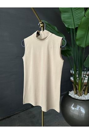 تیشرت بژ زنانه رگولار Mervellion - کد 782500973