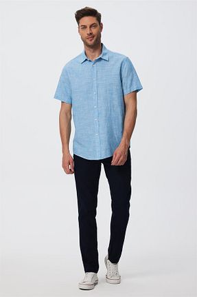 پیراهن آبی مردانه رگولار Lee Cooper - کد 735860390