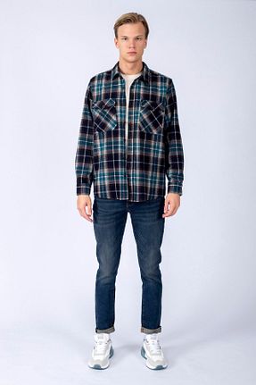پیراهن قهوه ای مردانه رگولار Lee Cooper - کد 788643692