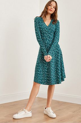 لباس سبز زنانه بافت Olalook - کد 858168174