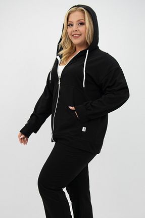 ست گرمکن سایز بزرگ مشکی زنانه سایز بزرگ Koza Butik - کد 852432358