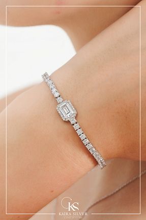 دستبند نقره بژ زنانه 925 عیار Kaira - کد 858138527