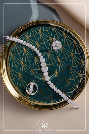 دستبند نقره بژ زنانه 925 عیار Kaira - کد 858138511