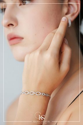 دستبند نقره بژ زنانه 925 عیار Kaira - کد 858138408