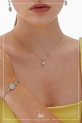 گردنبند نقره بژ زنانه 925 عیار Kaira - کد 858138029