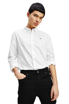 پیراهن سفید مردانه رگولار Tommy Jeans - کد 268320826