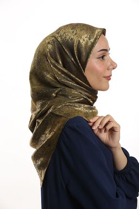 شال طلائی زنانه پلی استر Kevser - کد 844563177