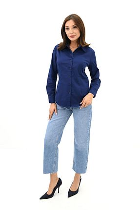 پیراهن سرمه ای زنانه رگولار Koza Butik - کد 796459941