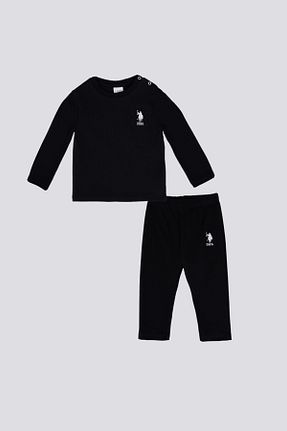 ست نوزادی مشکی بچه گانه پنبه ای U.S. Polo Assn. - کد 857852719