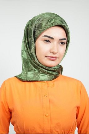 روسری سبز پلی استر LOSYANA - کد 857810222