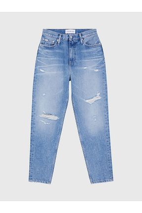 شلوار جین آبی زنانه پاچه ساده Calvin Klein - کد 815715873