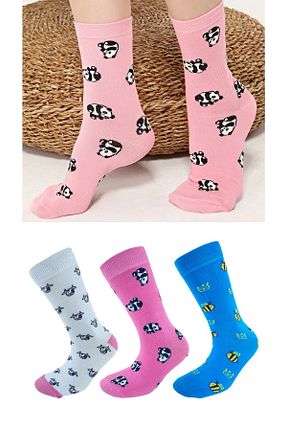 جوراب صورتی زنانه پنبه - الاستین Socks Tunnel - کد 668819082