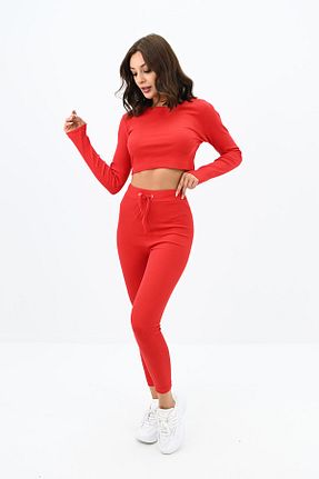 ست گرمکن قرمز زنانه رگولار Koza Butik - کد 830567861